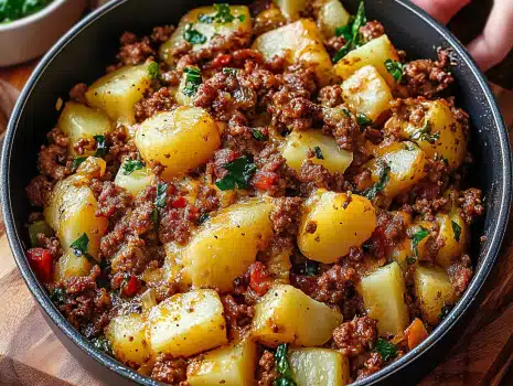 This Italian Sausage and Potatoes recipe is a hearty, flavorful one-pan meal. Quick to prepare and perfect for weeknight dinners!