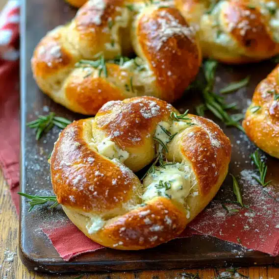 These homemade mozzarella stuffed soft pretzels are chewy, golden, and filled with gooey cheese! Perfect for snacks, parties, or game day.