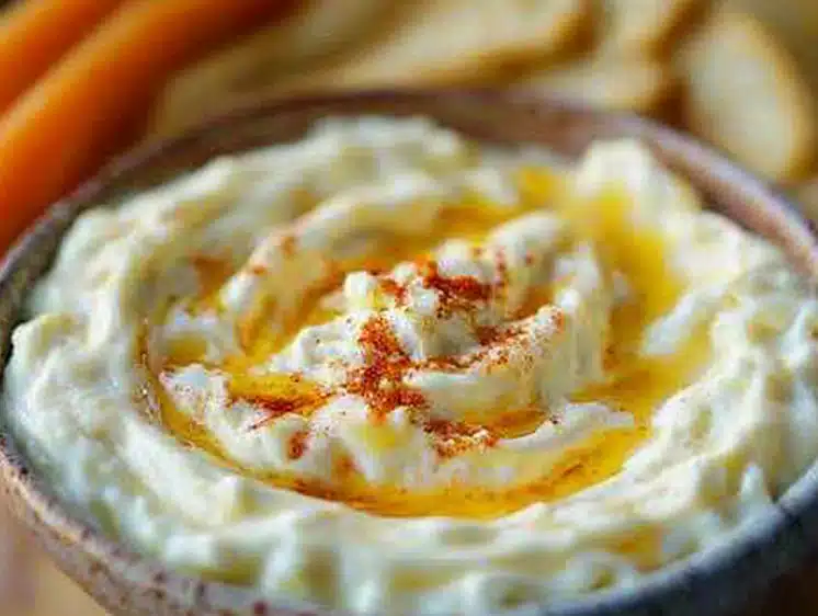 This whipped goat cheese dip with honey is light, creamy, and perfect for snacks, boards, or elegant appetizers.
