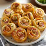 Make these Baked Ham & Cheese Rolls with honey mustard glaze for an easy, cheesy pull-apart dish perfect for brunch or parties.