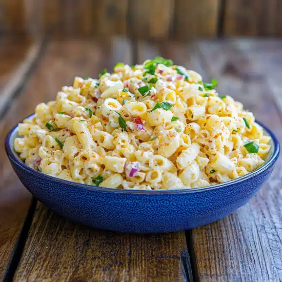 This deviled egg pasta salad is creamy, tangy, and perfect for potlucks, BBQs, and easy make-ahead meals.