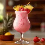 This Pink Flamingo Piña Colada is fruity, creamy, and non-alcoholic—perfect for any summer gathering!