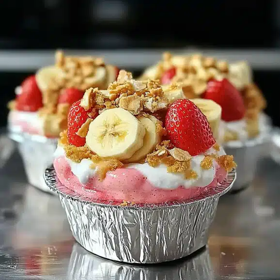 Strawberry Cheesecake Banana Pudding