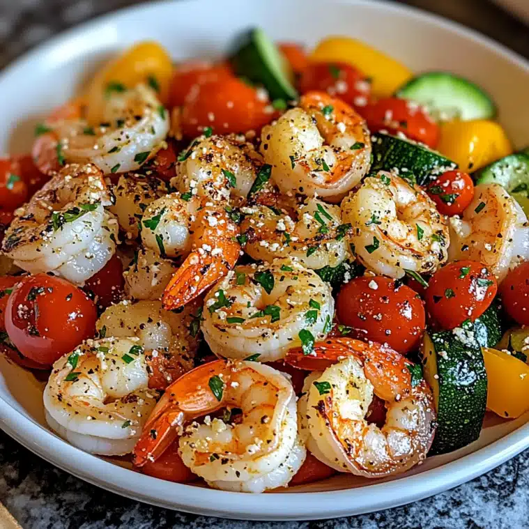 Garlic Parmesan Shrimp and Veggies Recipe