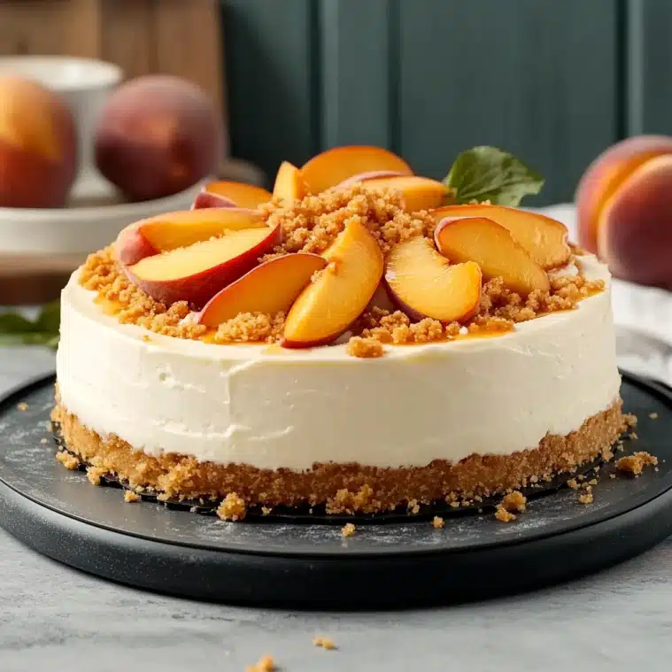 Peach Cheesecake