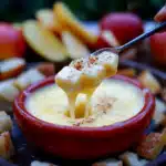 Apple Cider Cheese Fondue