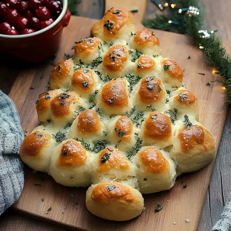 Cheesy Christmas Tree Bread