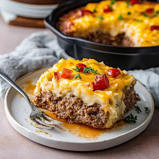 Loaded Potato and Meatloaf Casserole