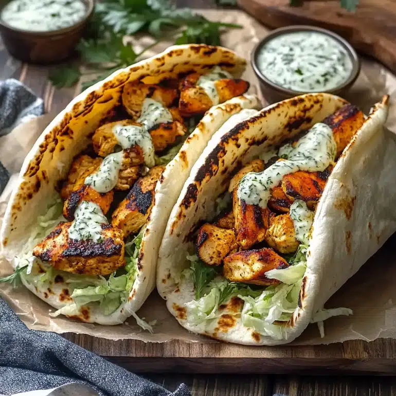 Sheet Pan Chicken Pitas with Herby Ranch