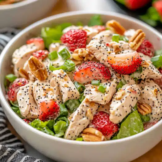 strawberry poppy seed chicken salad
