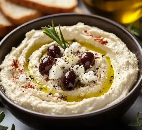 Green Olive and Feta Cheese Dip