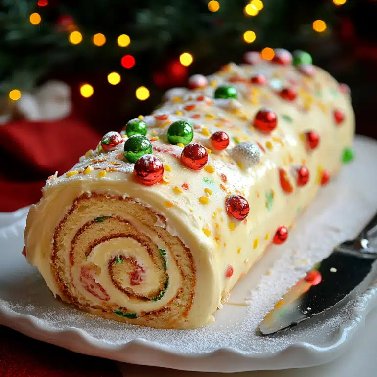 Christmas Vanilla Roll Cake
