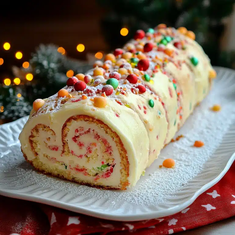 Christmas Vanilla Roll Cake