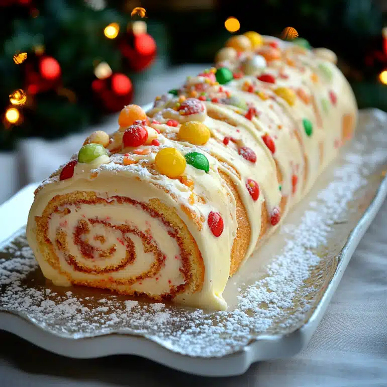 Christmas Vanilla Roll Cake