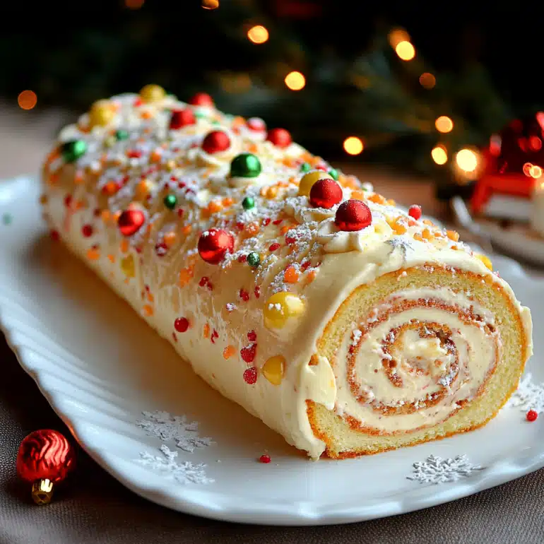 Christmas Vanilla Roll Cake