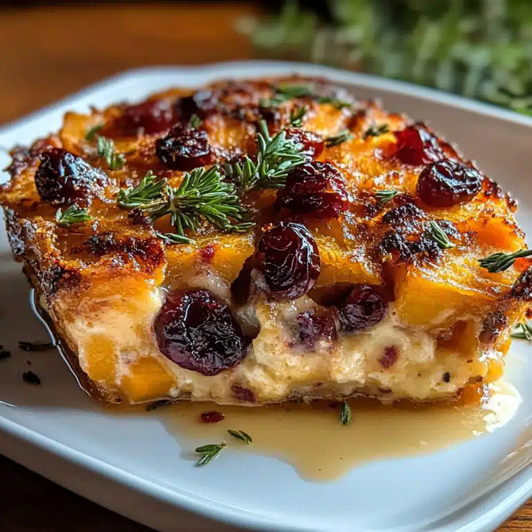 Sweet Potato Cranberry Gratin Festive Recipe