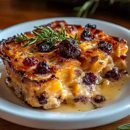 Sweet Potato Cranberry Gratin Festive Recipe