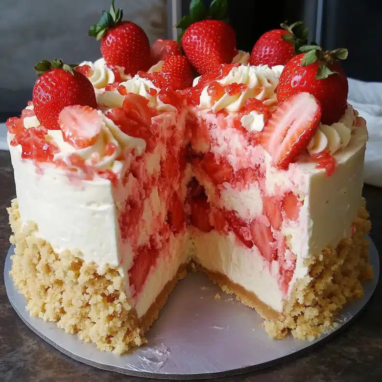 Strawberry Shortcake Cheesecake