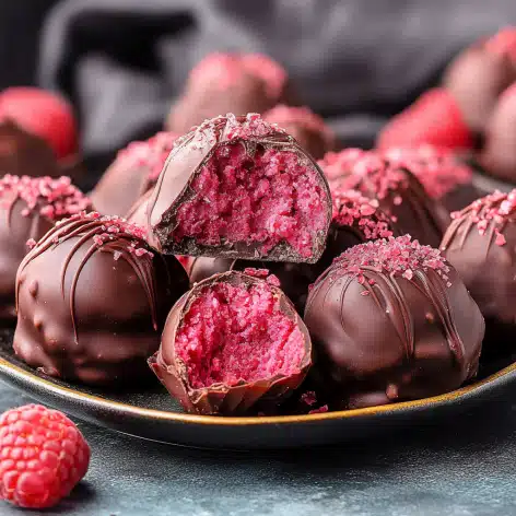 Chocolate Raspberry Truffles