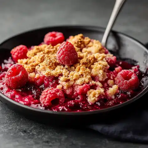 Raspberry Crumble Dessert