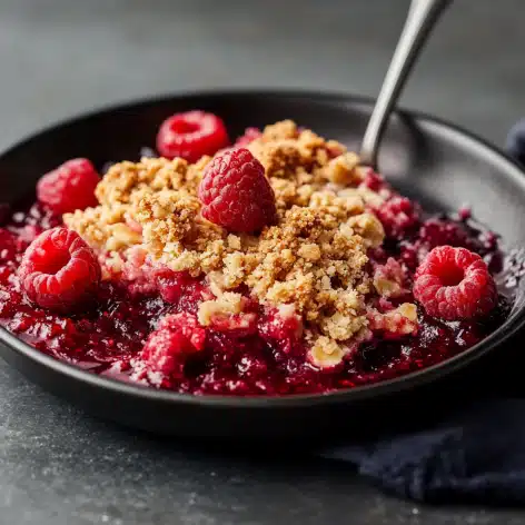 Raspberry Crumble Dessert