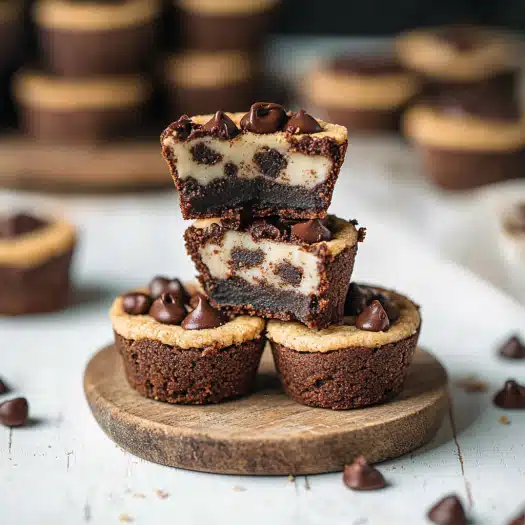 Chocolate Chip Brownie Tarts
