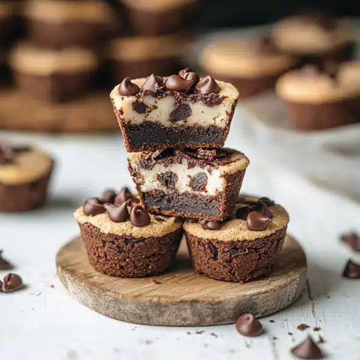 Chocolate Chip Brownie Tarts