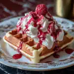 Red Velvet Marble Waffles
