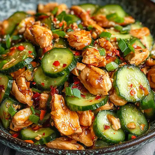Thai Cucumber Salad with Chicken