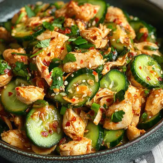 Thai Cucumber Salad with Chicken