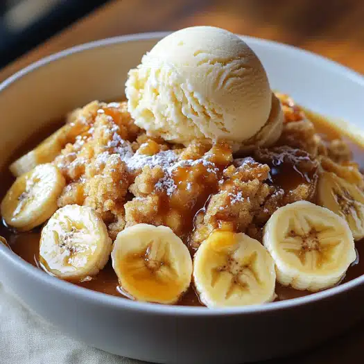 Bananas Foster Cobbler