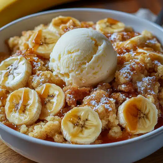 Bananas Foster Cobbler