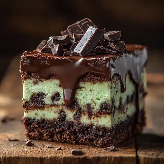 Andes Mint Mini Cheesecakes