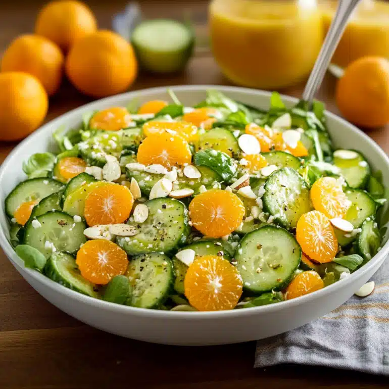 Irish Flag Clementine Cucumber Salad
