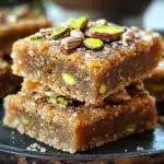 Brown Butter Honey Pistachio Cookie Bars