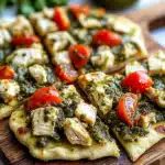 Pesto Chicken Flatbreads
