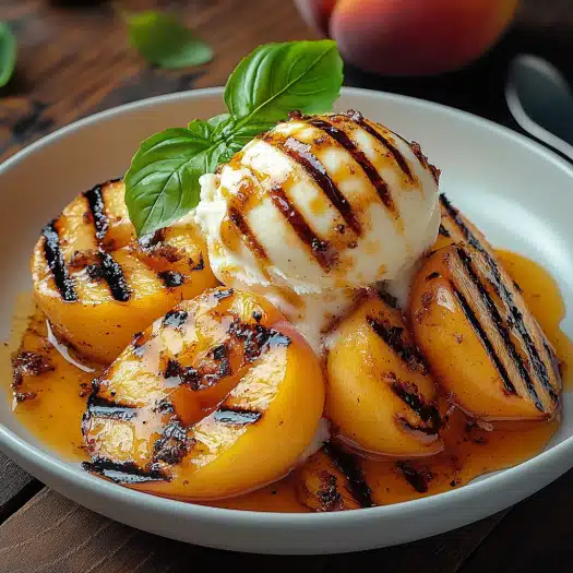 Grilled Peaches with Ice Cream Recipes