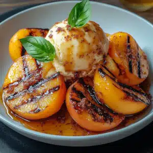 Grilled Peaches with Ice Cream Recipes
