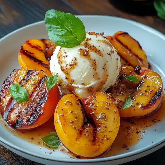 Grilled Peaches with Ice Cream Recipes